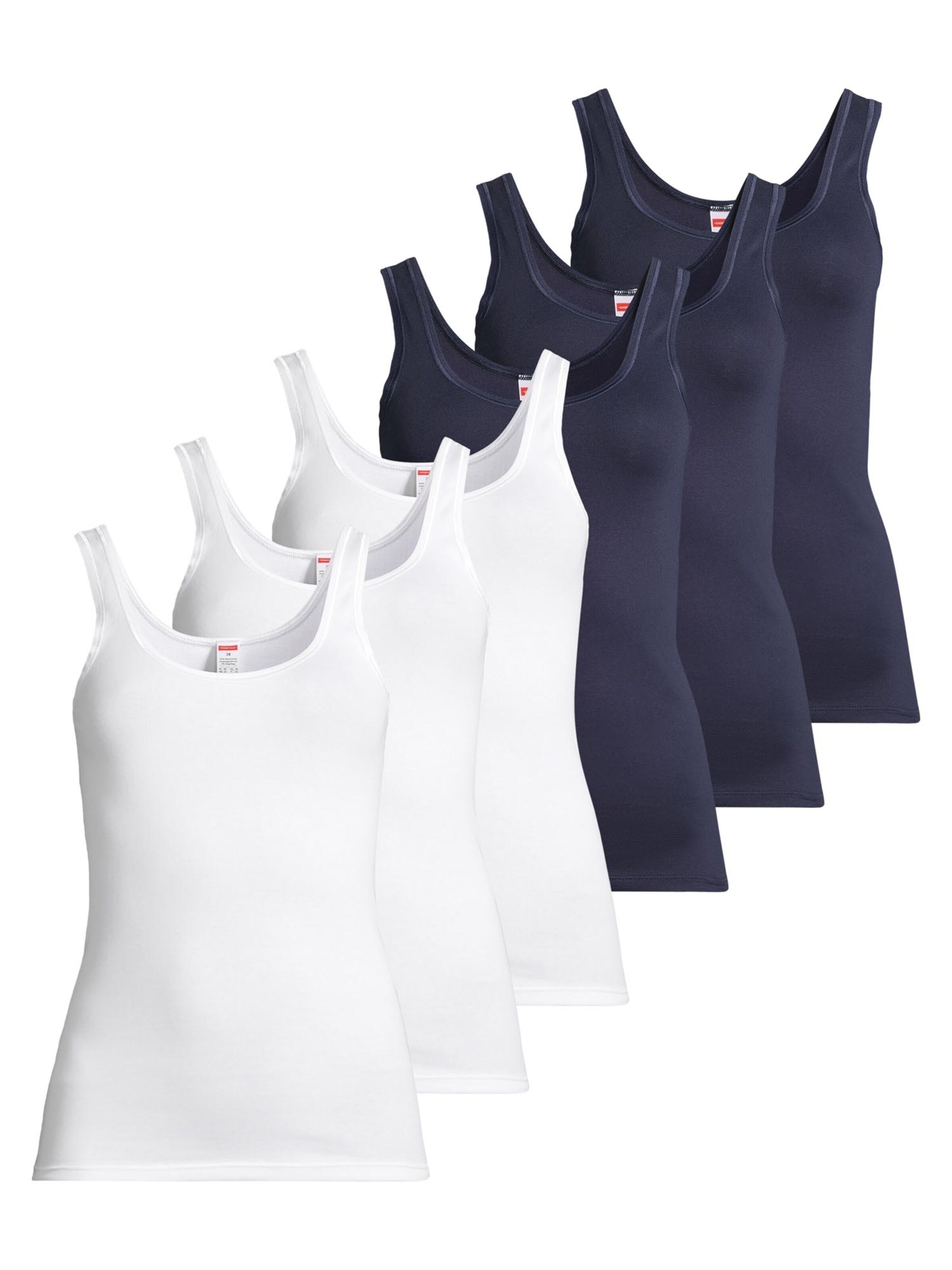 CON-TA Undershirt 'Feinripp' in Blue: front