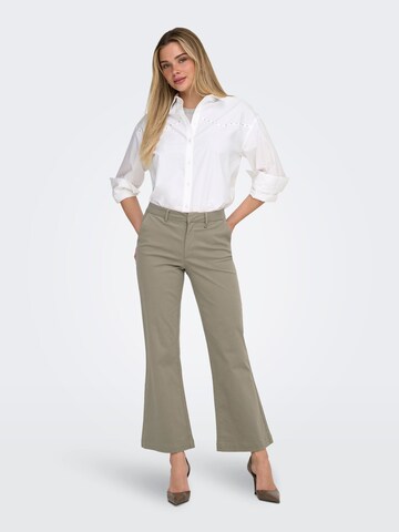 évasé Pantalon 'ONLStella' ONLY en gris