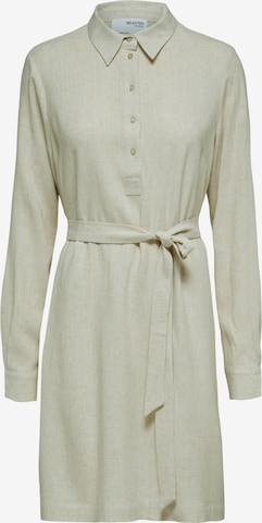 Robe-chemise 'Viva' SELECTED FEMME en beige : devant