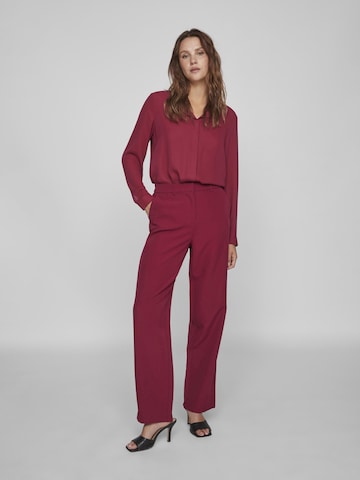 VILA Regular Broek in Rood