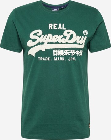 Superdry Tapered Shirt in Groen: voorkant