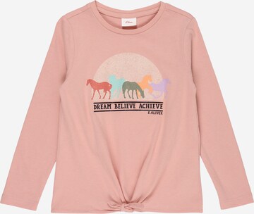 T-Shirt s.Oliver en rose : devant