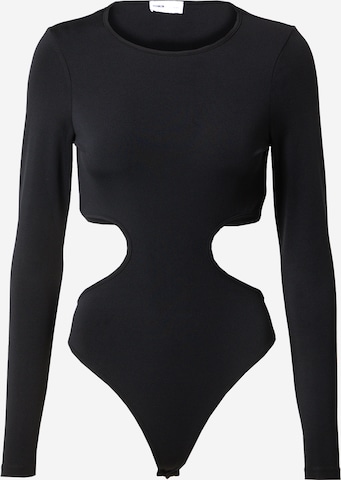 millane Shirt Bodysuit 'Henrike' in Black: front
