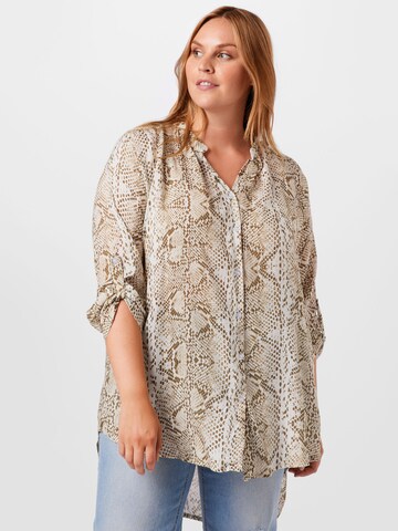 Z-One Blouse 'Philippa' in Beige: voorkant