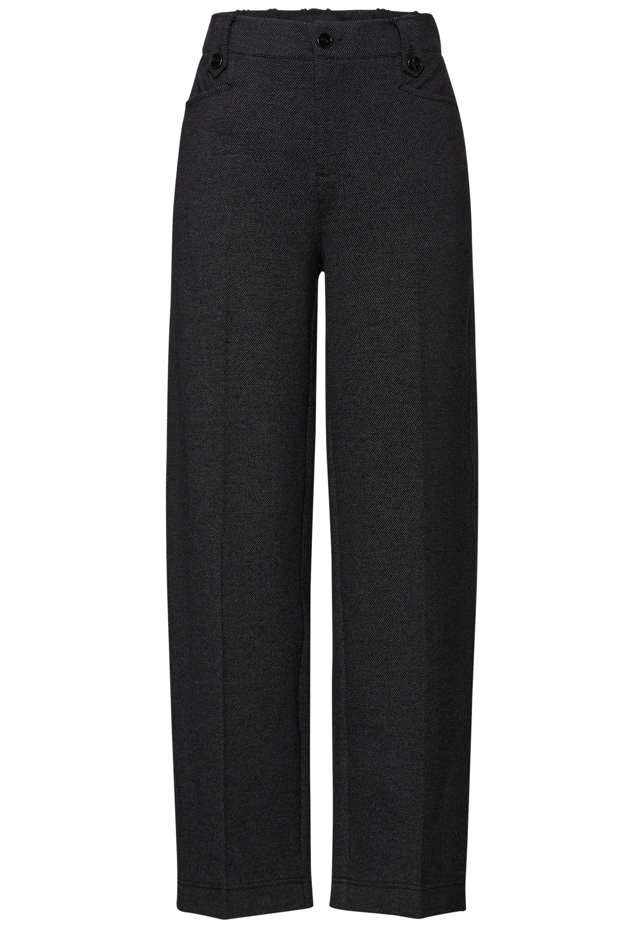 STREET ONE Regular Pants in Black: front