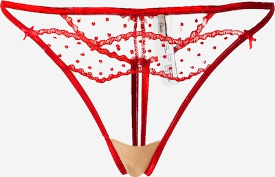 ETAM String 'EMERVEILLEE' en rouge, Vue avec produit