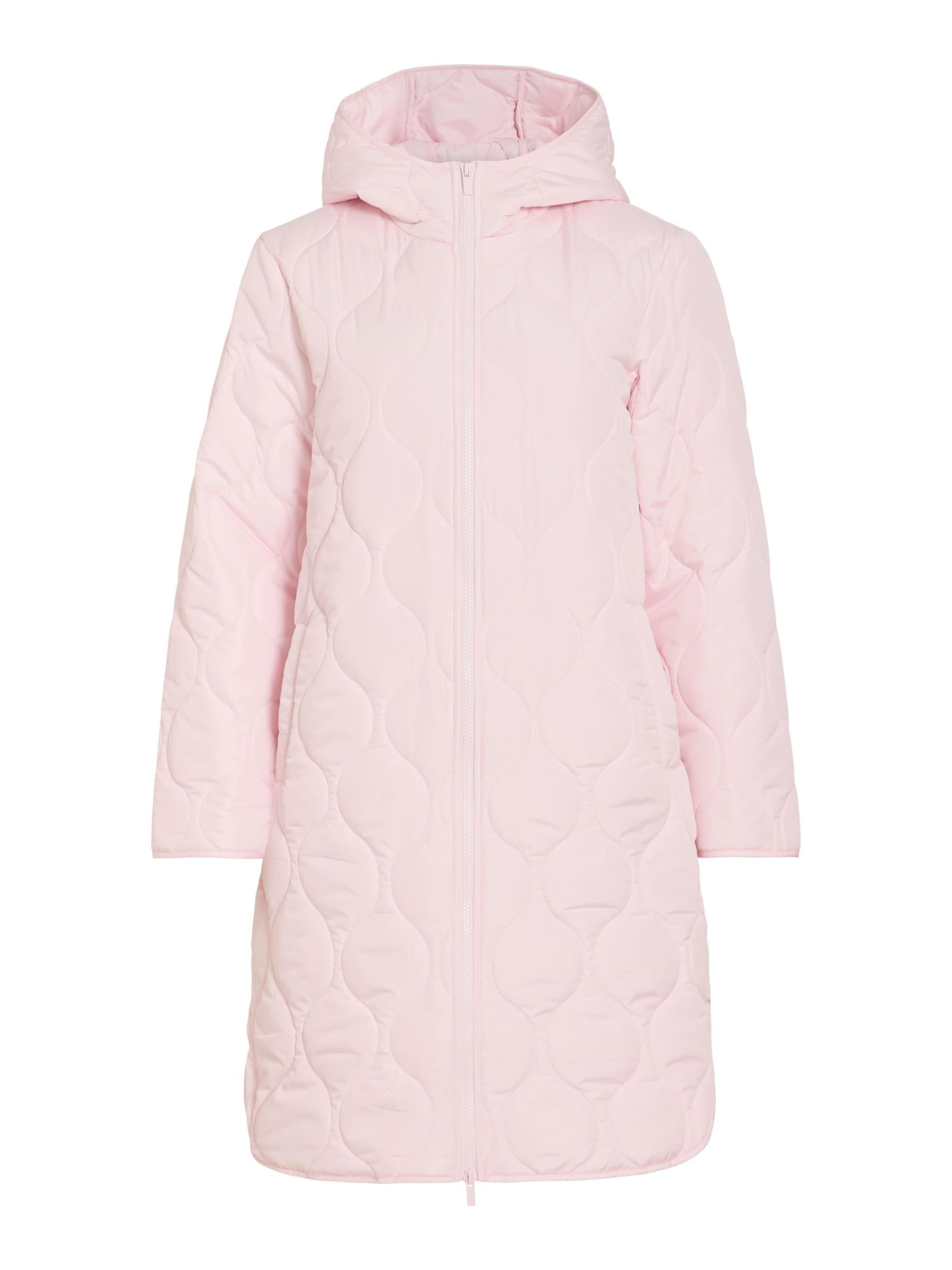 VILA Wintermantel 'VIQuila' in Roze: voorkant