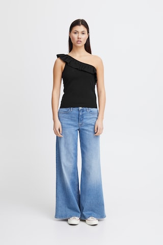 Top 'KATINE' di ICHI in nero