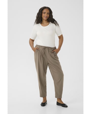 KAFFE CURVE Loosefit Chino 'KCmerla' in Groen