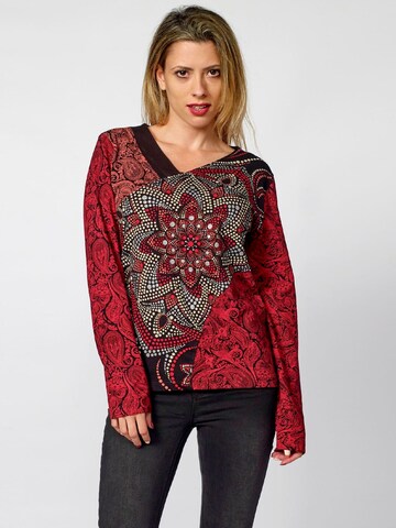 KOROSHI Shirt in Rood: voorkant