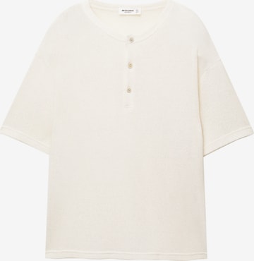 Pull&Bear Koszulka w kolorze biały: przód