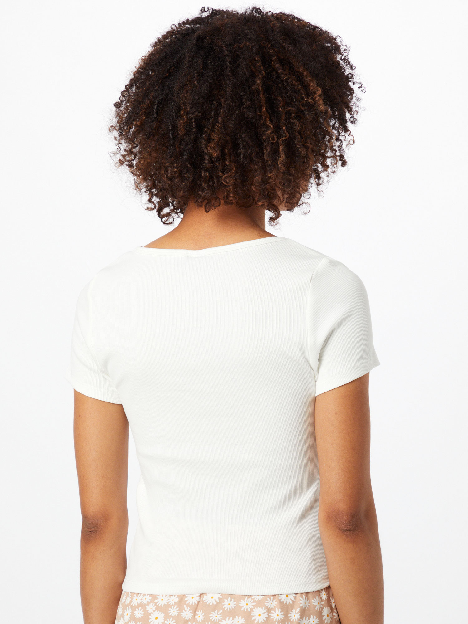 Gina Tricot T-Shirt Mimmi in Weiß 