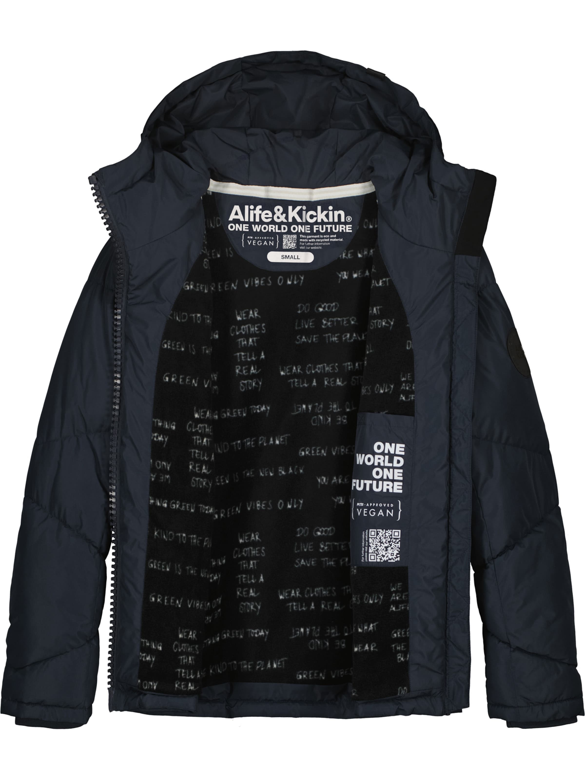 alife & kickin Winter Jacket 'KasandraAK' in Blue