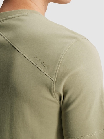 CAST IRON T-shirt 'T-shirt in interlock jersey' i grön
