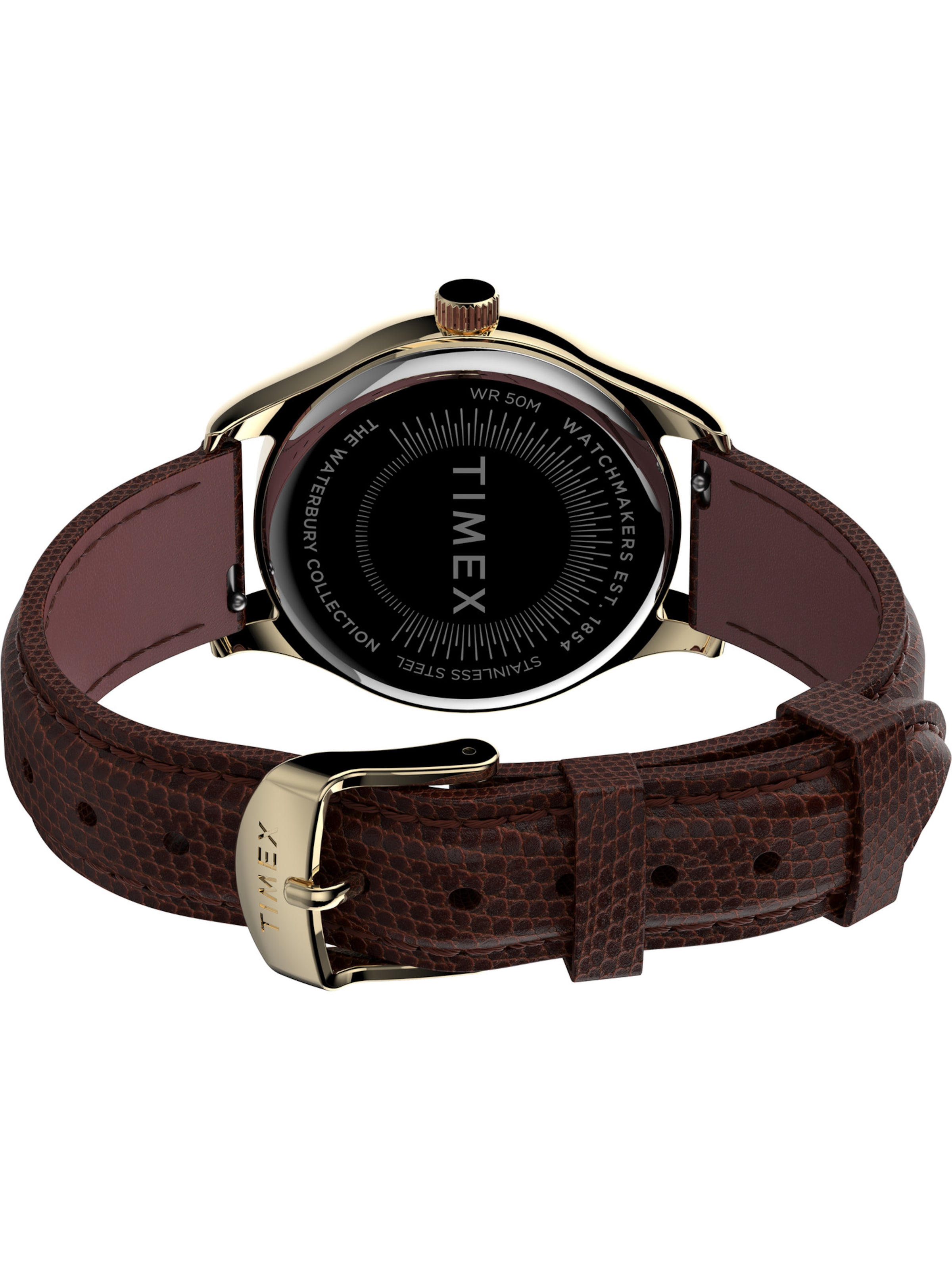 TIMEX Analogt ur 'Waterbury Heritage Collection' i brun