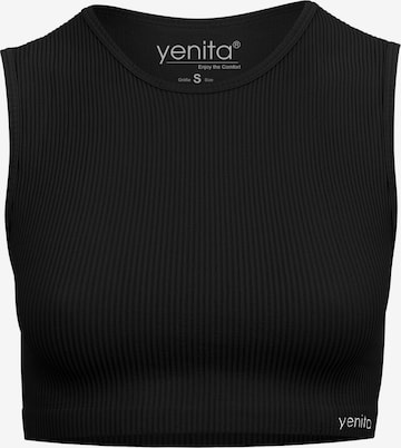Yenita Sporttop in Zwart: voorkant