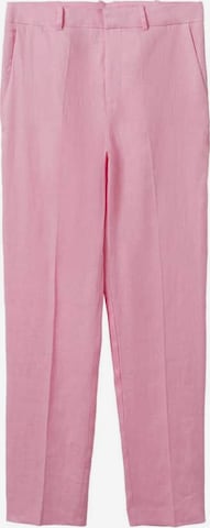 MANGO Regular Pleated Pants 'Boreli' in Pink: front