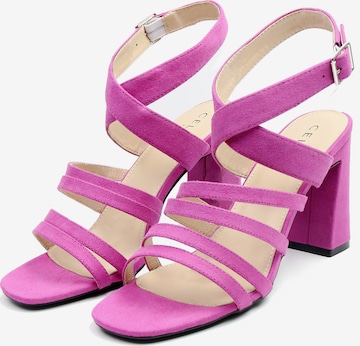 Celena Sandalen met riem 'Cecily' in Roze