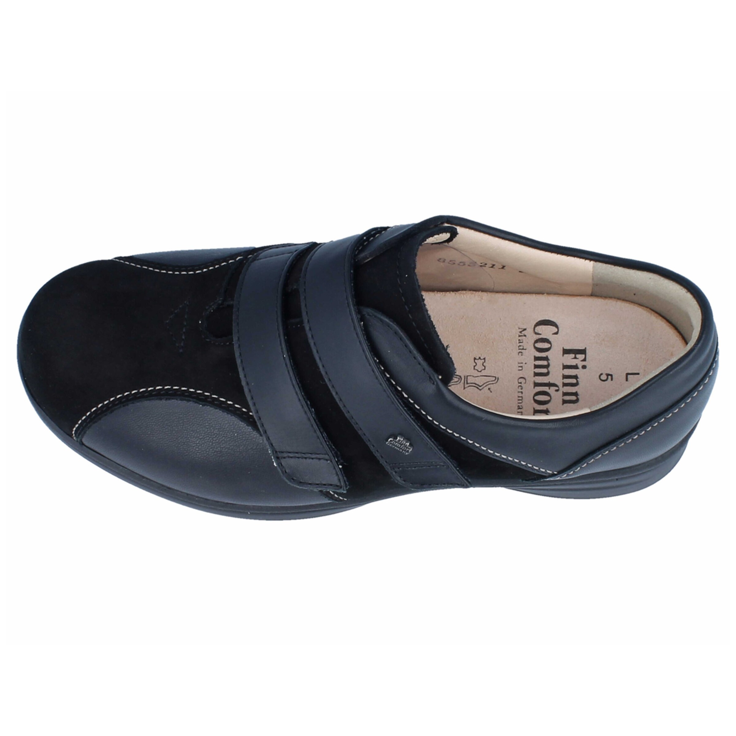 Finn Comfort Slip-ons 'Lüttich' in Black