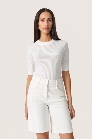 SOAKED IN LUXURY Pullover 'Spina' i hvid: forside