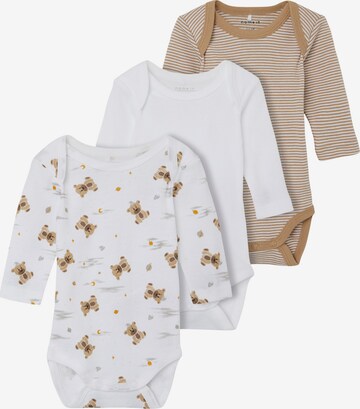 Tutina / body per bambino di NAME IT in marrone: frontale