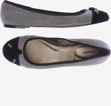 Lands‘ End Flats & Loafers in 40 in Grey: front