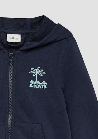 Veste de survêtement s.Oliver en bleu