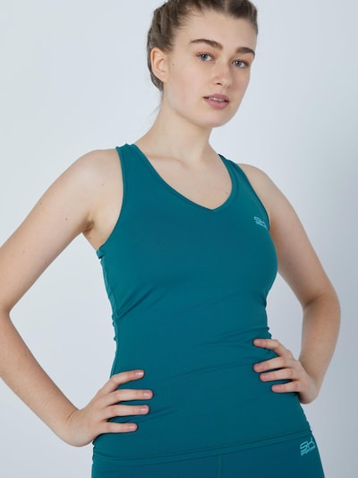 SPORTKIND Sports Top 'Tanktop V-Neck' in Petrol, Item view