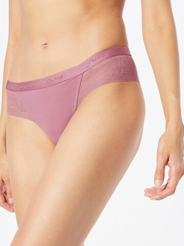 SLOGGI - Tanga 'S Shadow' em roxo: frente