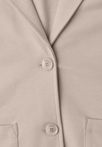 STREET ONE Basic Blazer in Unifarbe in Beige