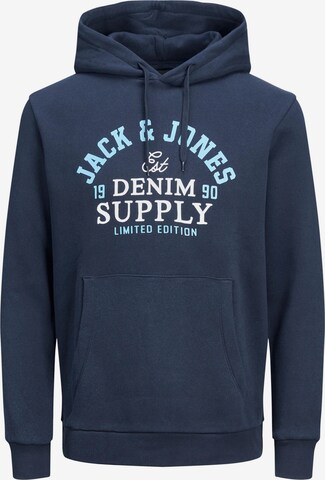 Jack & Jones Plus Sweatshirt in Blue: front