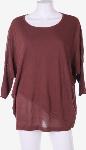 Bianca Batwing-Pullover 4XL in Rot: predná strana