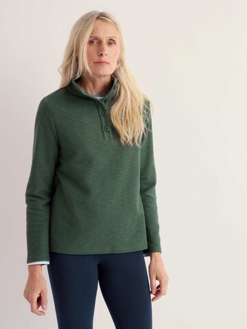 Seasalt Cornwall Sweatshirt 'Last Boat' in Groen: voorkant