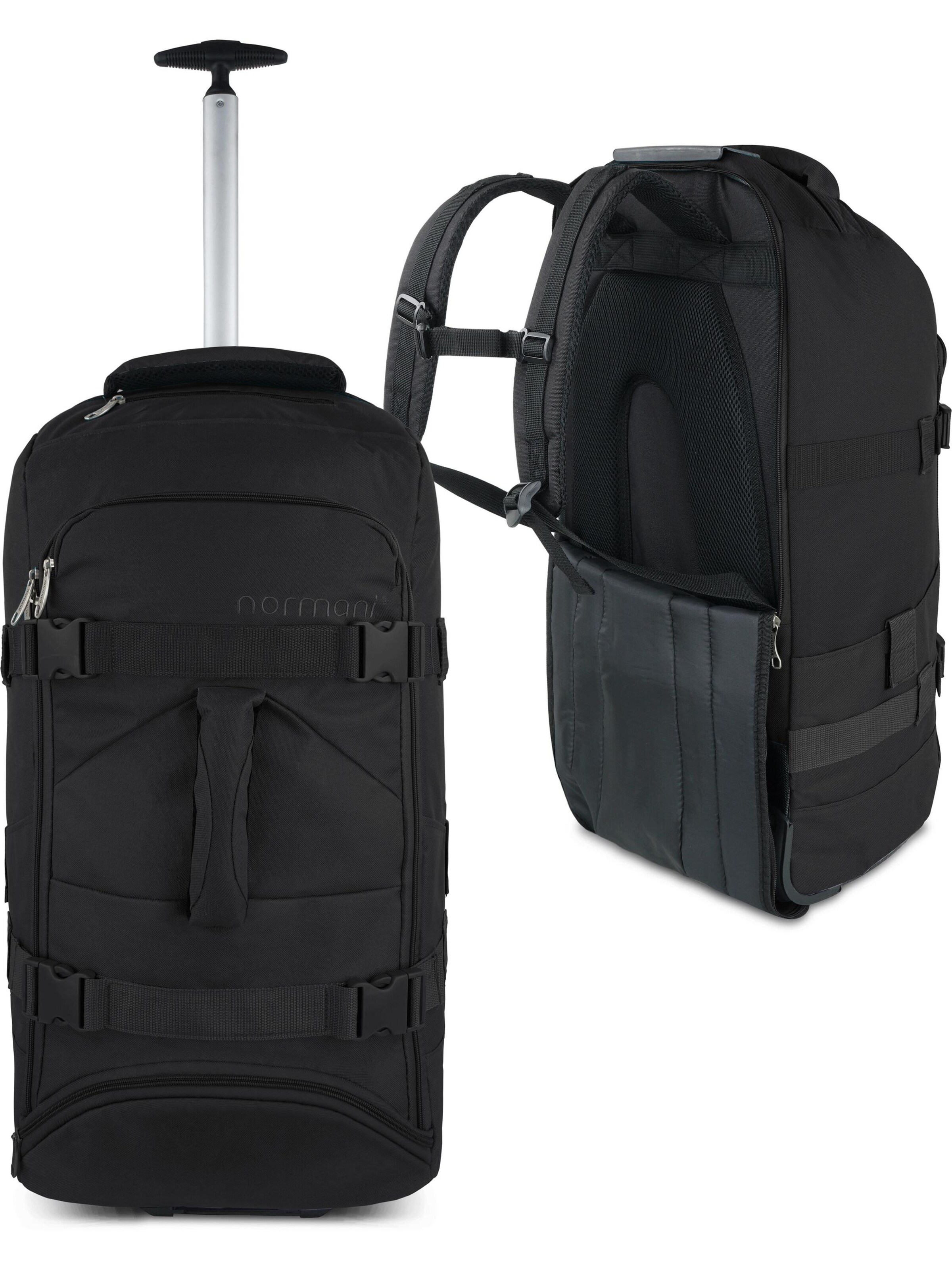 normani Trolley 'Melano' in Zwart: voorkant