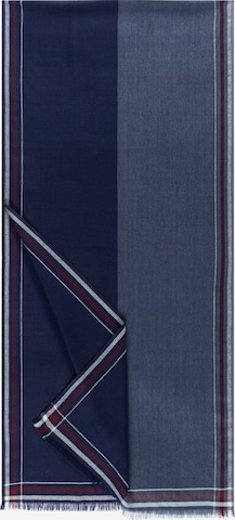 Roeckl Sjaal ' SIDE STRIPES ' in Blauw: voorkant