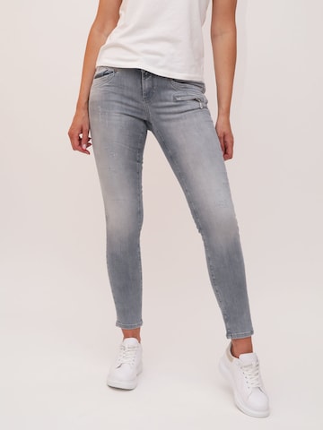 Miracle of Denim Skinny Jeans in Grau: predná strana