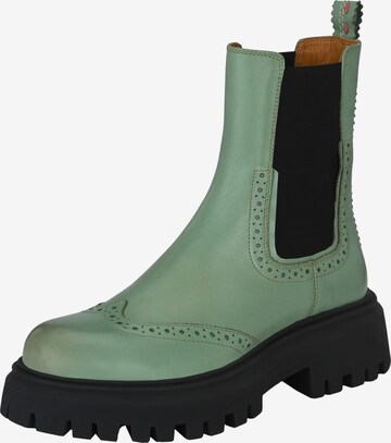 Crickit Chelsea boots 'LINDA' in Groen: voorkant