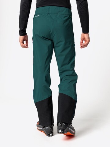 VAUDE Regular Outdoor Pants 'Monviso' in Green