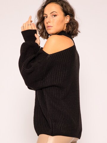 SASSYCLASSY Oversize sveter - Čierna