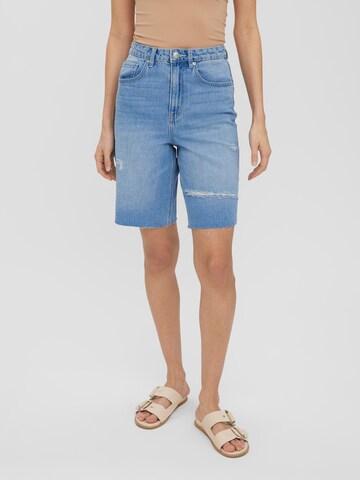 VERO MODA - Regular Calças de ganga 'Rebecca' em azul: frente