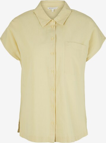 TOM TAILOR DENIM Blouse in Yellow: front