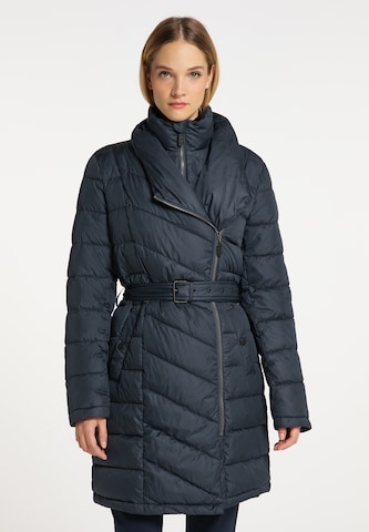 DreiMaster Klassik Winter Coat in Blue: front