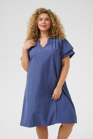 KAFFE CURVE Oversized dress 'Irsa' in Blue: front