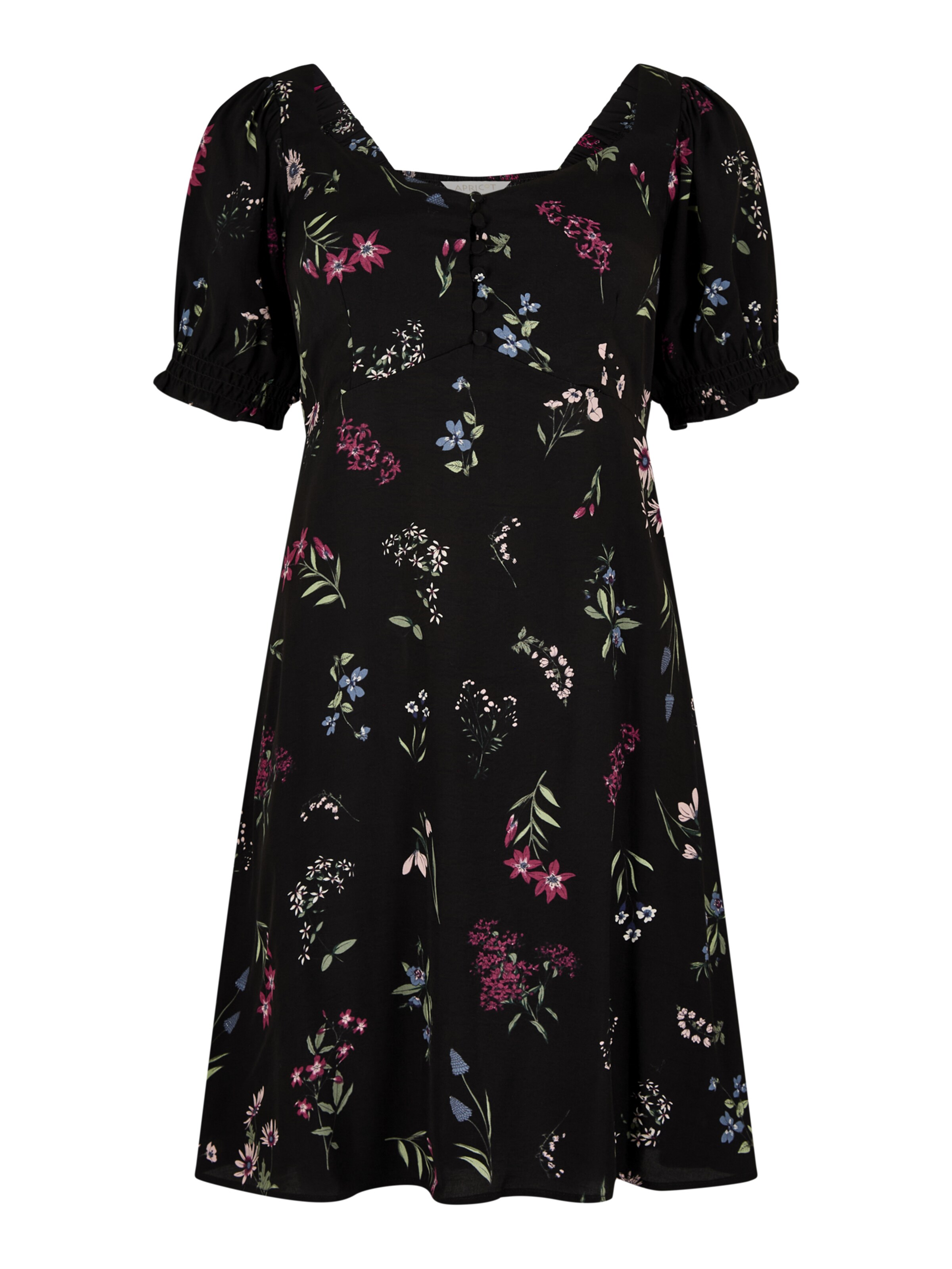 Robe ' ' Apricot en noir : devant