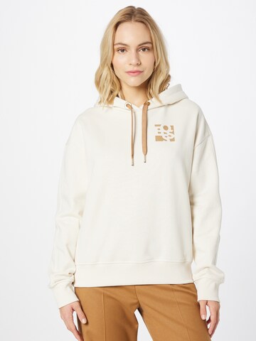 BOSS Sweatshirt 'Ecaisy' in White: front