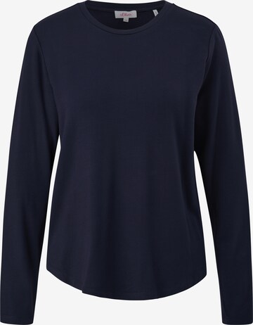 s.Oliver Shirt in Blauw: voorkant