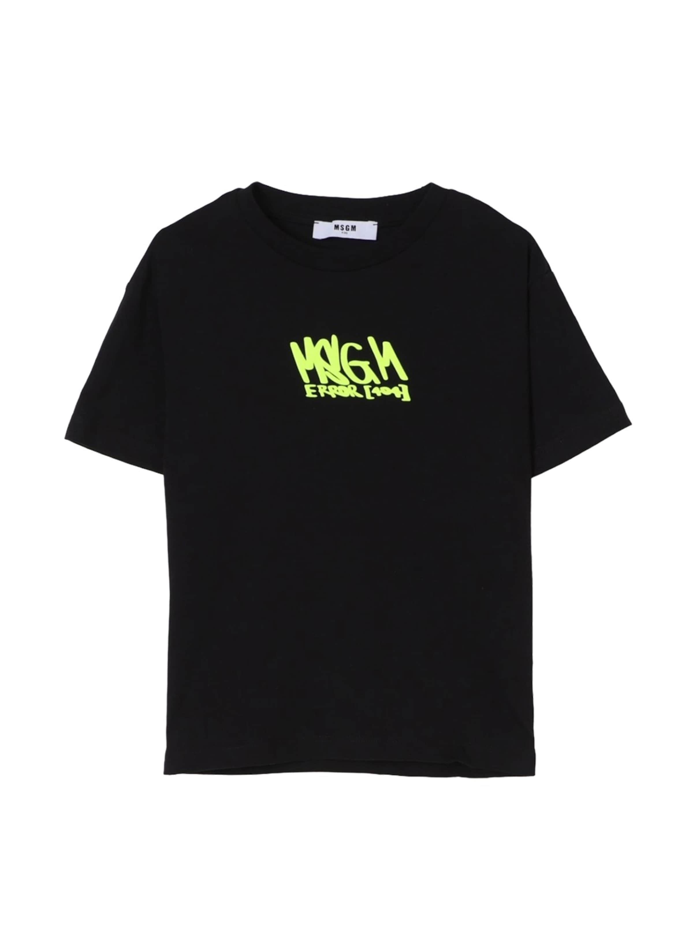 T-Shirt 'T-shirt nera per bambino' MSGM en noir : devant