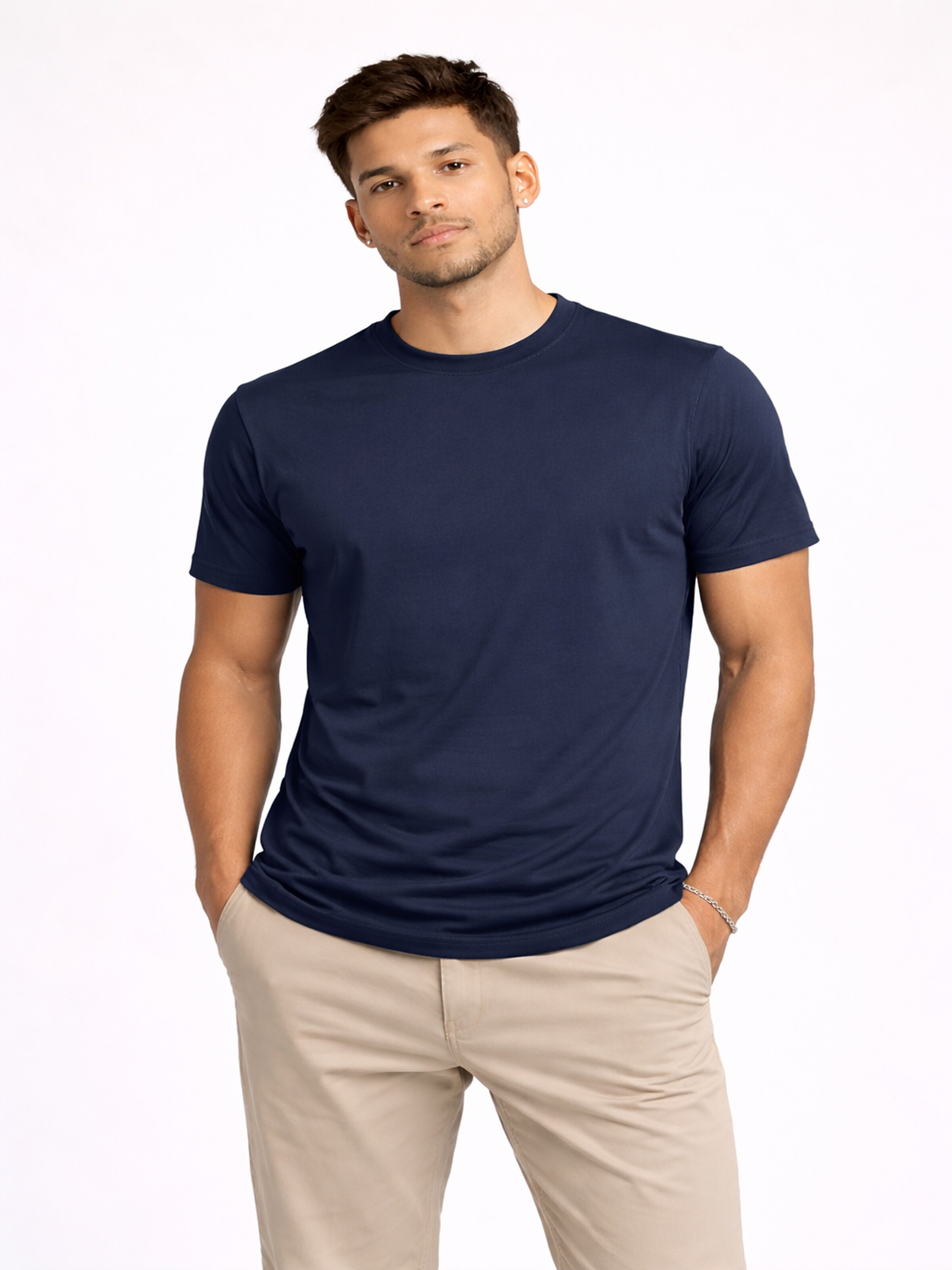 LAGØN - Camiseta en azul: frente