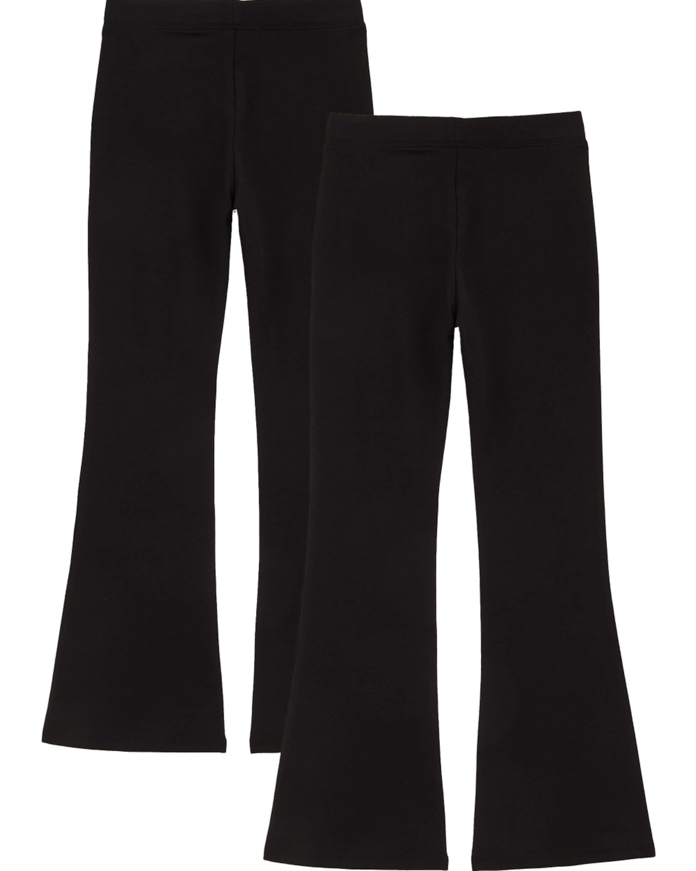 WE Fashion Flared Leggings i sort