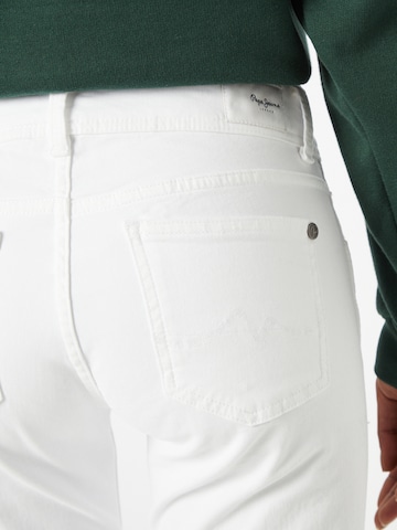 Pepe Jeans جينز ذات سيقان واسعة جينز 'NEW PIMLICO' بلون أبيض